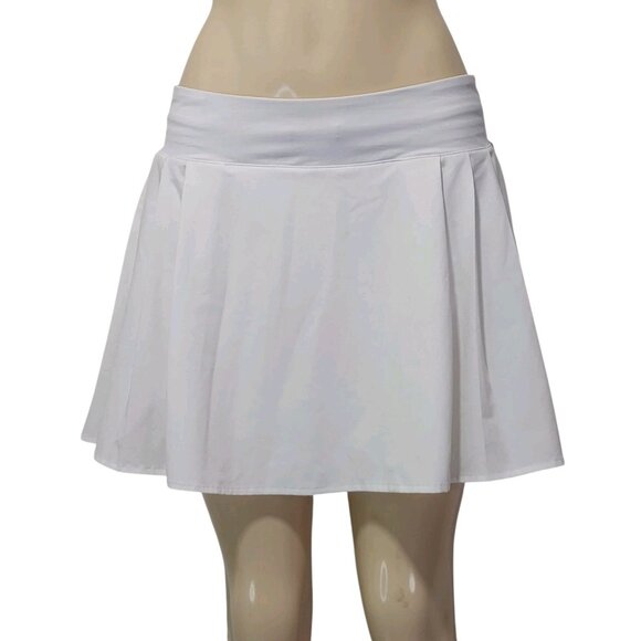 Lululemon Side Pleat High Rise Tennis Skirt Size 8 White - Picture 7 of 13